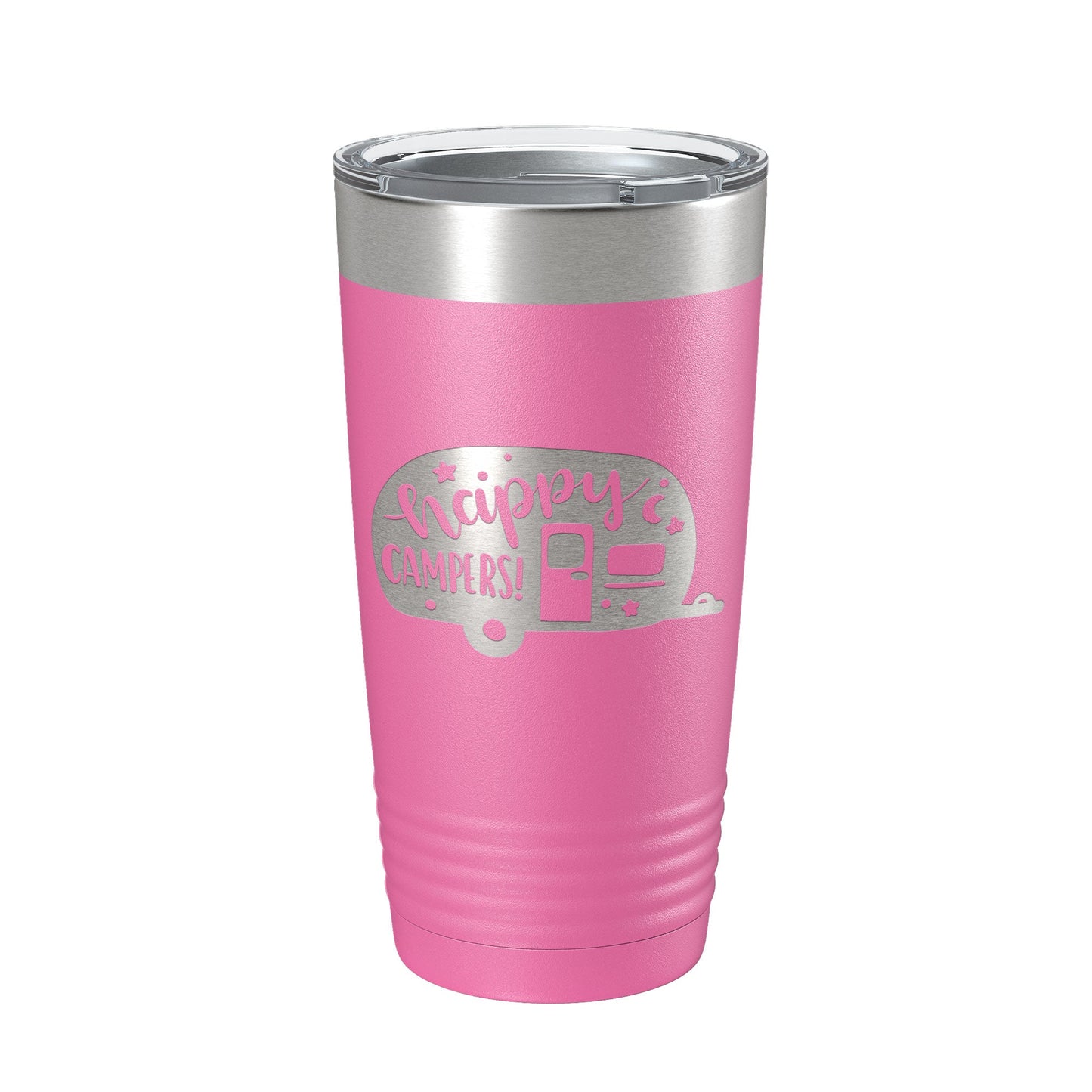Happy Campers Tumbler RV Camping Travel Mug Gift Insulated Laser Engraved Coffee Cup Tent Outdoors 20 oz-11