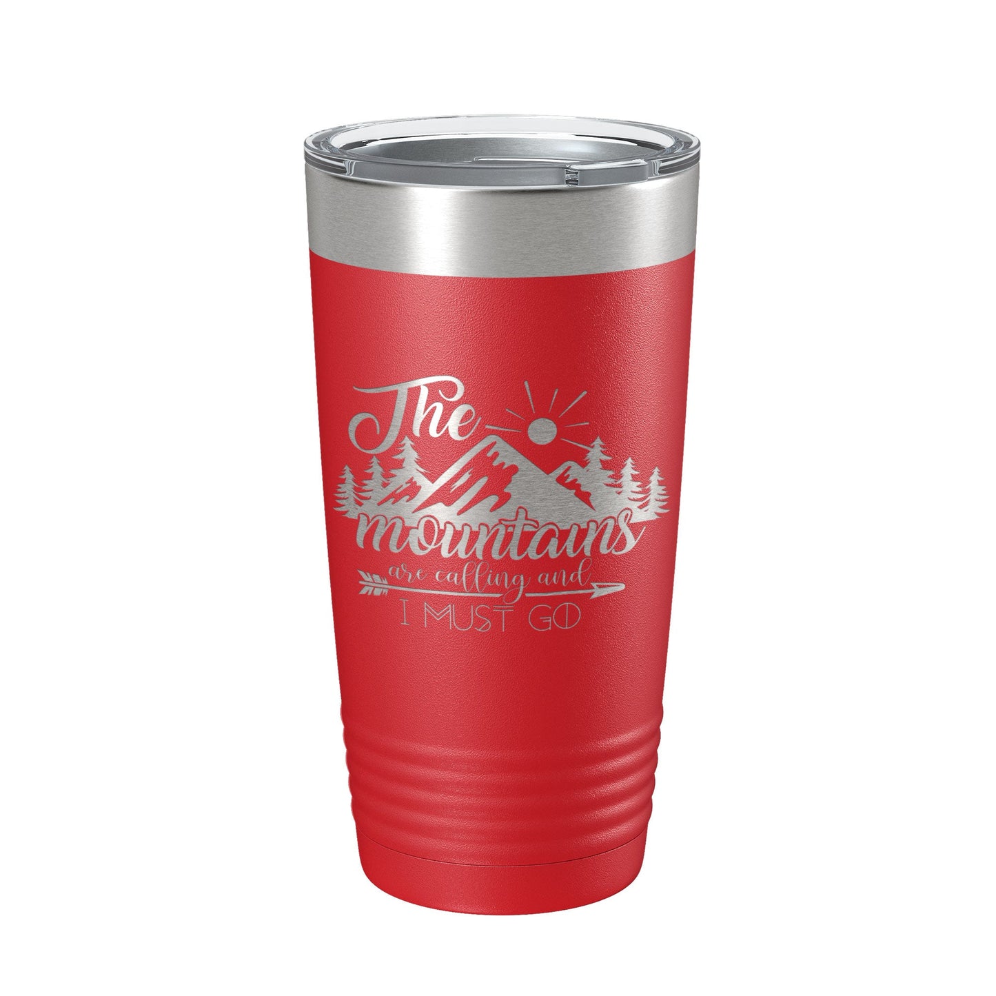 Mountains Are Calling And I Must Go Tumbler Outdoors Travel Mug Insulated Laser Engraved Coffee Cup Camping Hiking Gift 20 oz-10