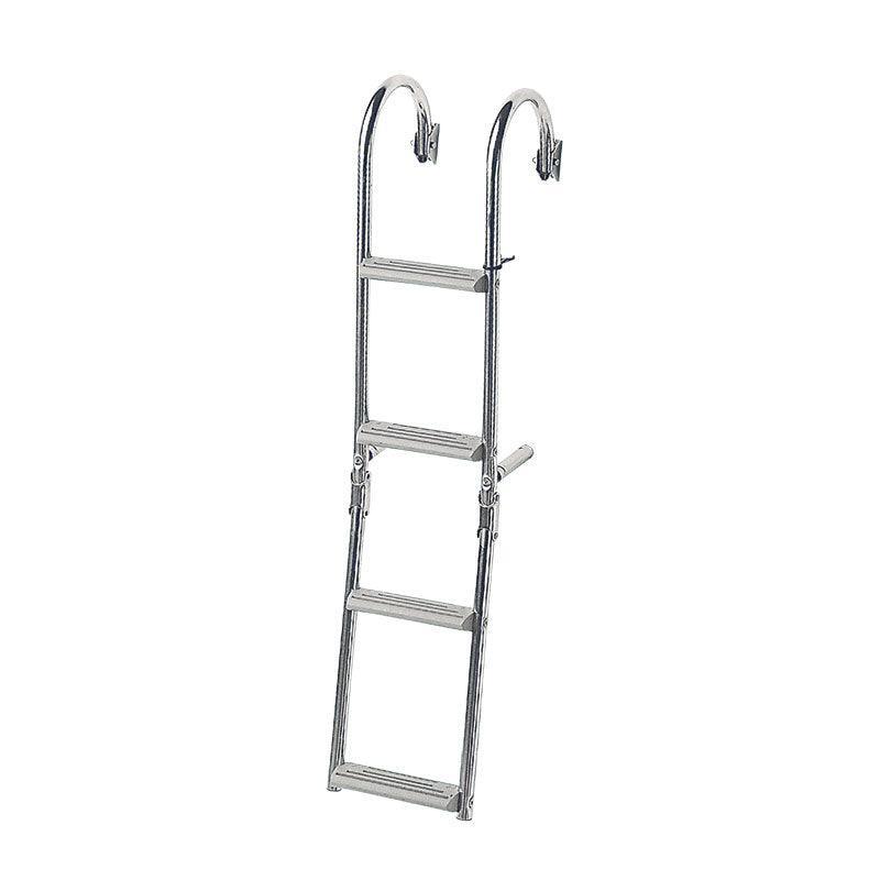 Foldable Ladder Inox 316 - Narrow Transom 2+2 Steps | 4Boats