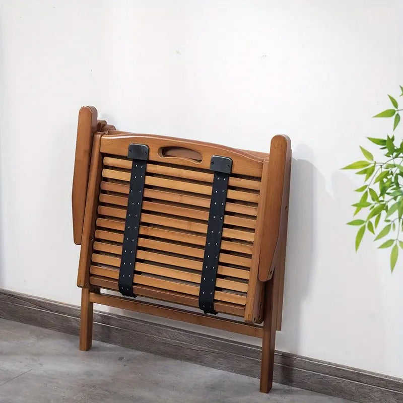 Camping Chair with Wooden Frame