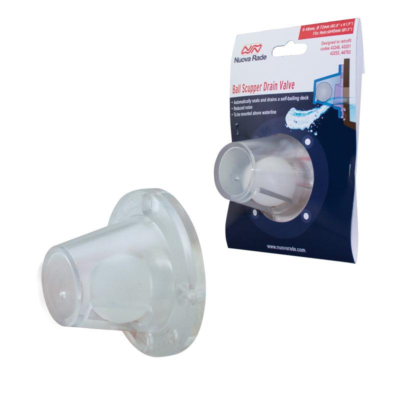Ball Scupper Drain Valve 72 mm | 4Boats