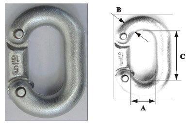 Chain connector, galvanised 6 mm | 4Boats