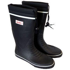 Long Tie-Top Rubber Sailing Boots — Knee-High Waterproof | 4Boats