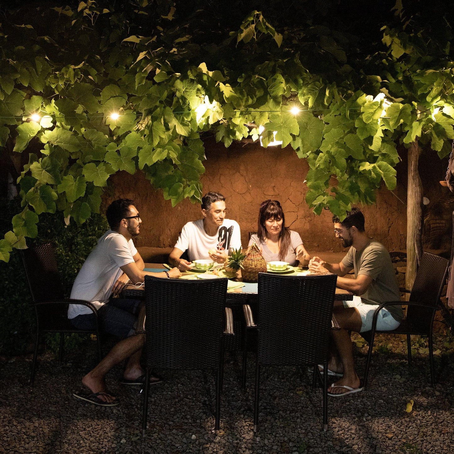 Luci Solar String Lights With Battery Back Up And Mobile Charger
