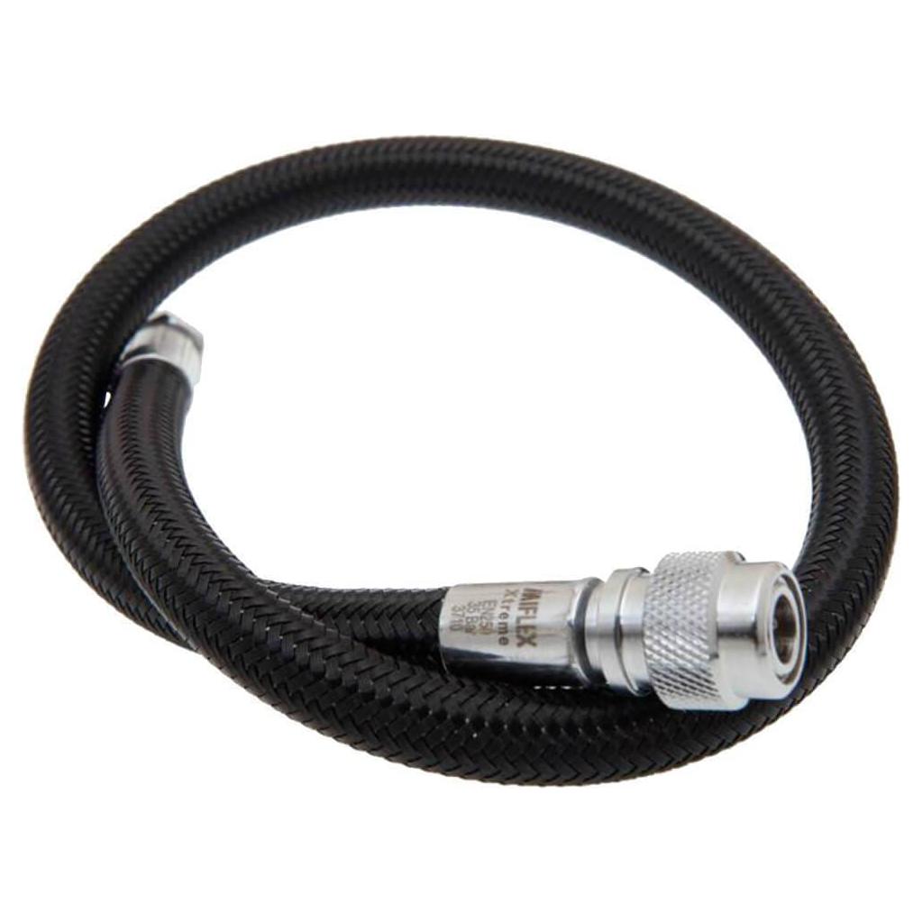 Miflex BCD/Drysuit Hose 3/8" - 15cm - BLACK