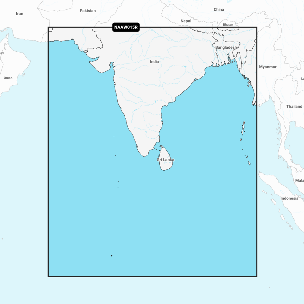 Navionics + AW015R Indian Subcontinent Chart | 4Boats