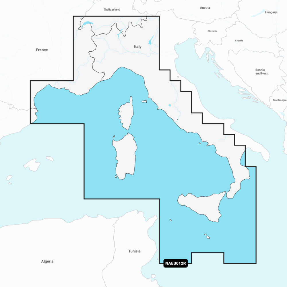 Navionics EU012R Mediterranean Sea Central & West Chart | 4Boats