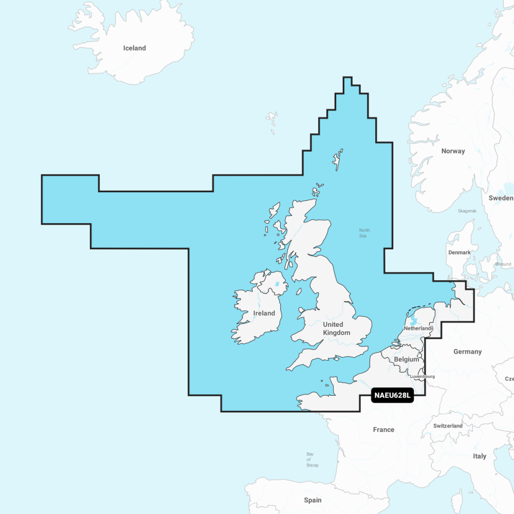 Navionics EU628L Large Chart | UK, Ireland & Netherlands | 4Boats