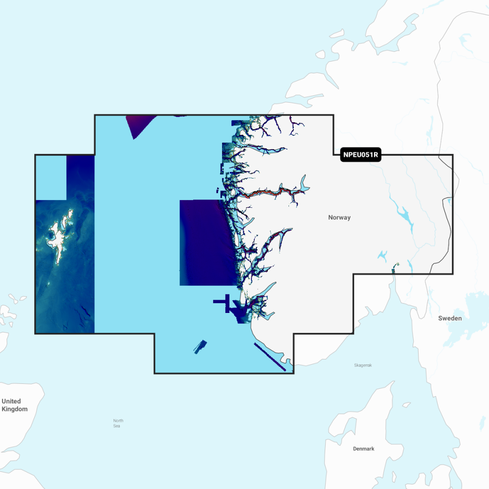 Navionics Platinum+ Regular Chart: EU051R - Nor, Lista to Sognefjord