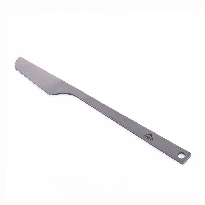 Titanium Spoon Fork Knife Set 50G Camping Tableware Ultralight Travel Tourist Outdoor Cookware Gear Equipment-3