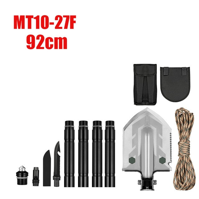 MT1027 Multifunction Camping Shovel Titanium Survival Folding Shovels Military Tactical Shovel For Hiking Outdoor Garden Shovels-5