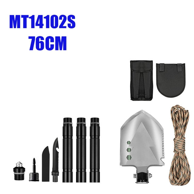MT1027 Multifunction Camping Shovel Titanium Survival Folding Shovels Military Tactical Shovel For Hiking Outdoor Garden Shovels-13
