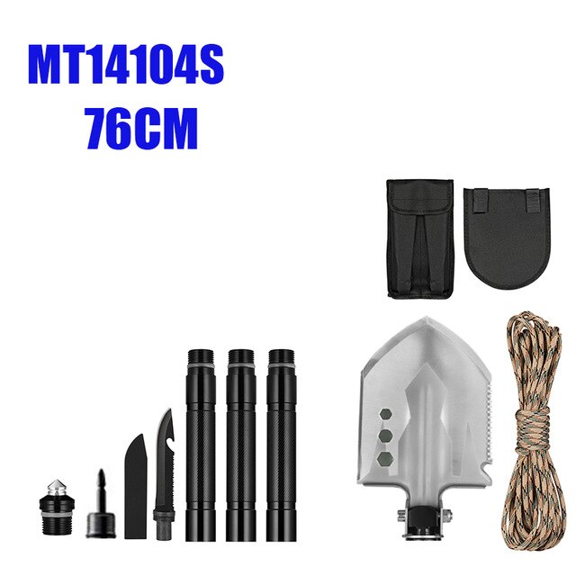 MT1027 Multifunction Camping Shovel Titanium Survival Folding Shovels Military Tactical Shovel For Hiking Outdoor Garden Shovels-11