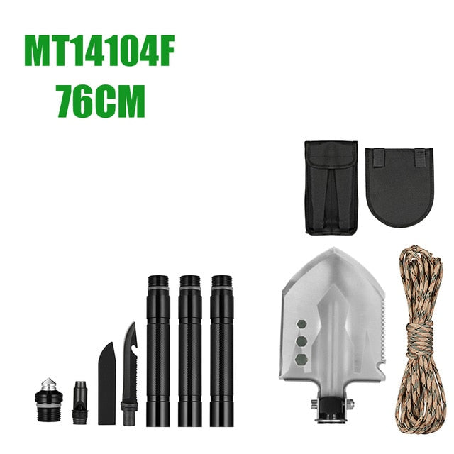 MT1027 Multifunction Camping Shovel Titanium Survival Folding Shovels Military Tactical Shovel For Hiking Outdoor Garden Shovels-10