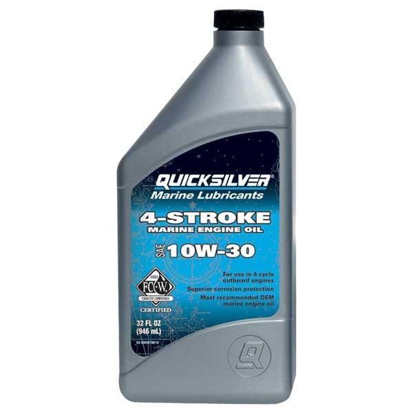 Quicksilver 10W | 30 4 | Stroke Marine Outboard Oil 1 L | 4Boats