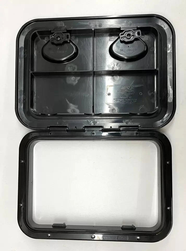 TOP LINE Hatch 315x440mm (Black) ISO12216 | 4Boats