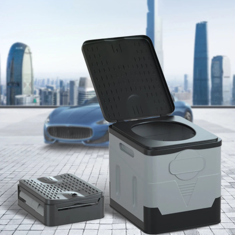 Portable Folding Car Toilet for Travel and Camping-3