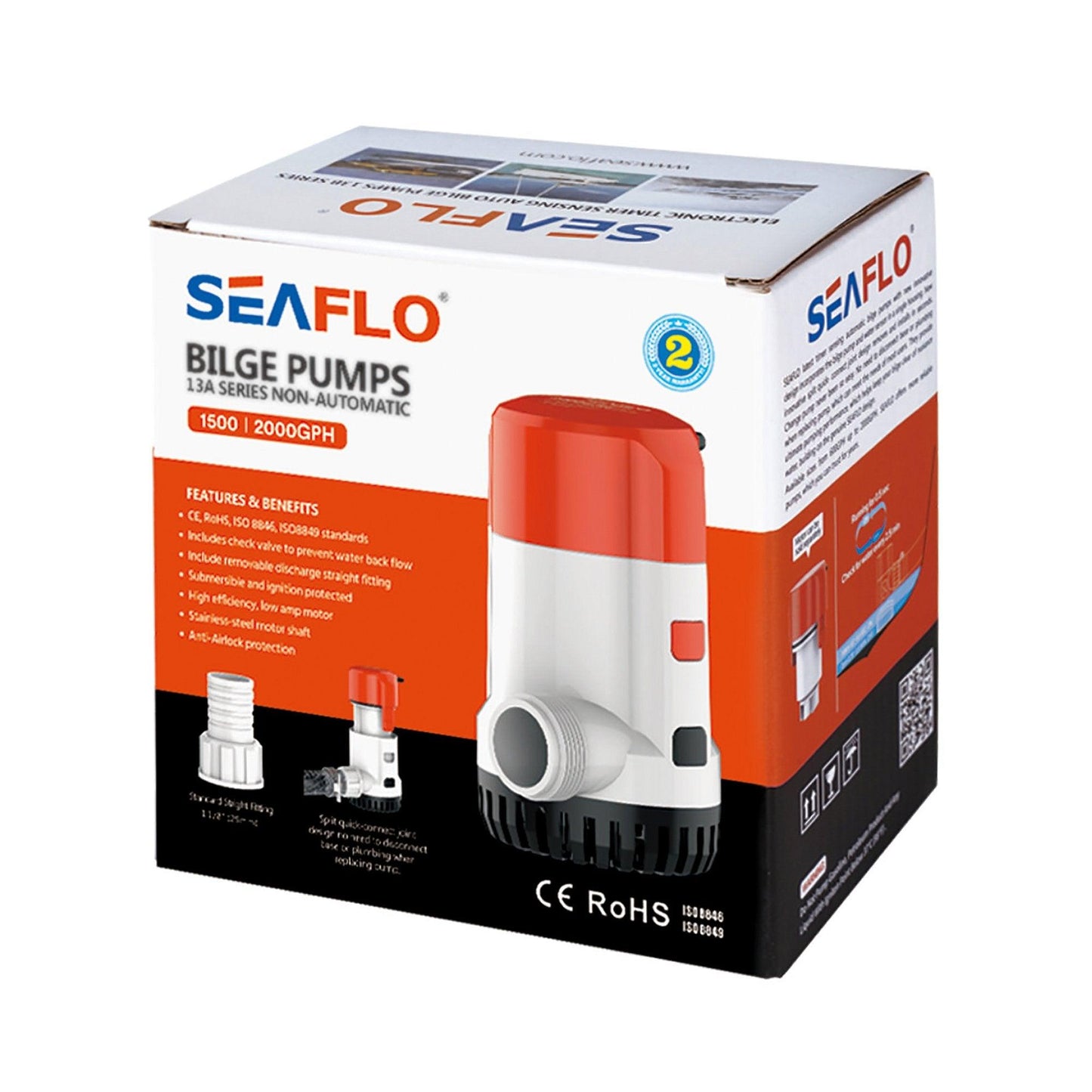 SEAFLO Auto Automatic Bilge Pump 13B Series, 12V 20 | 4Boats
