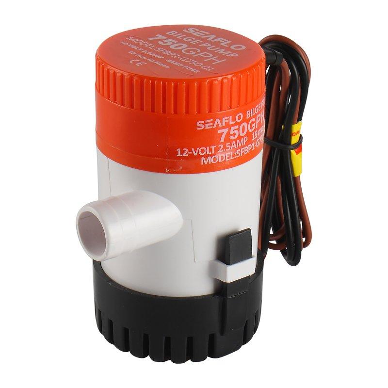 SEAFLO Bilge Bilge Bilge 12V 750 GPH Non-Auto Bilge Pump - 01 Series