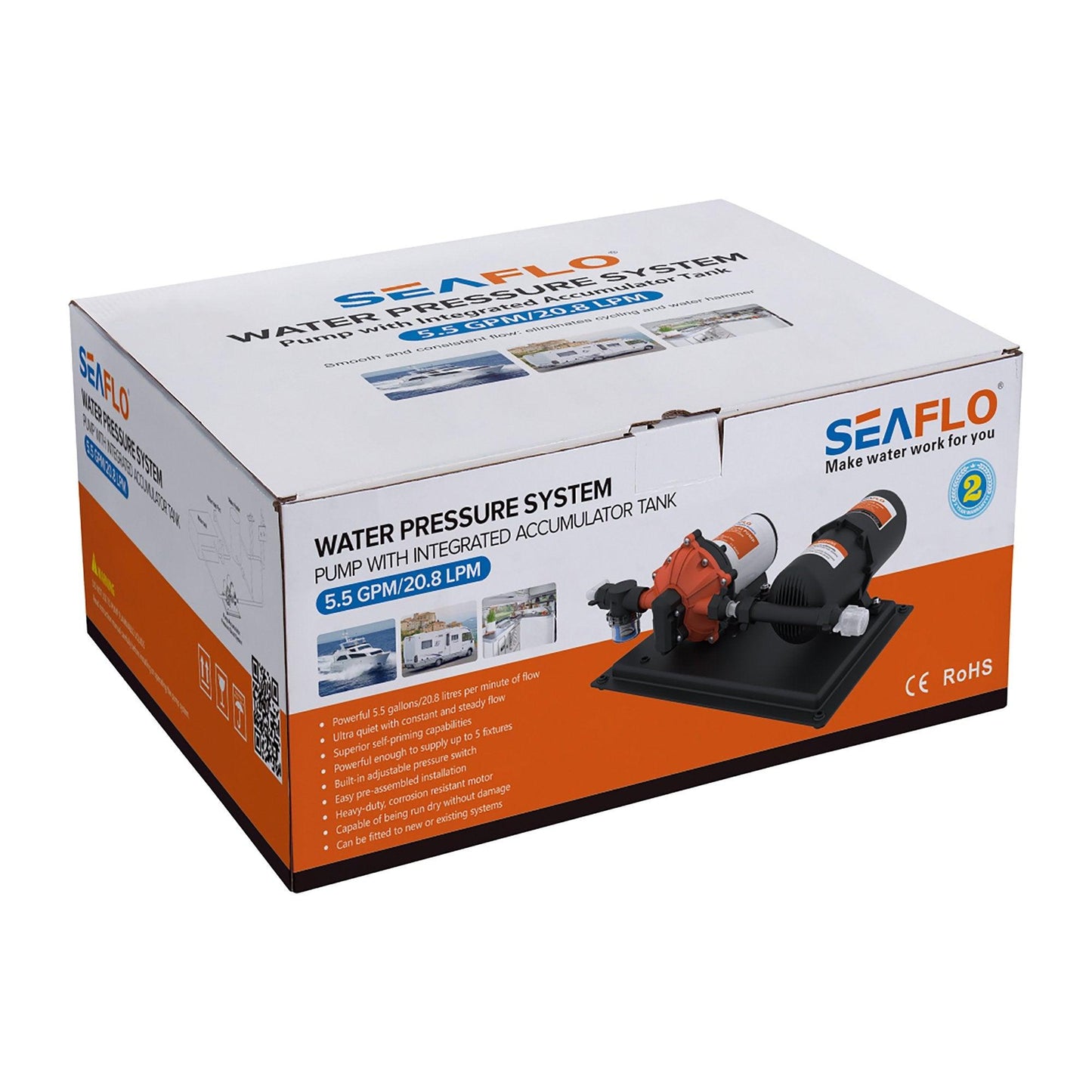 SEAFLO Pressure 51 12V/24V 20.8 L/min Water | 4Boats
