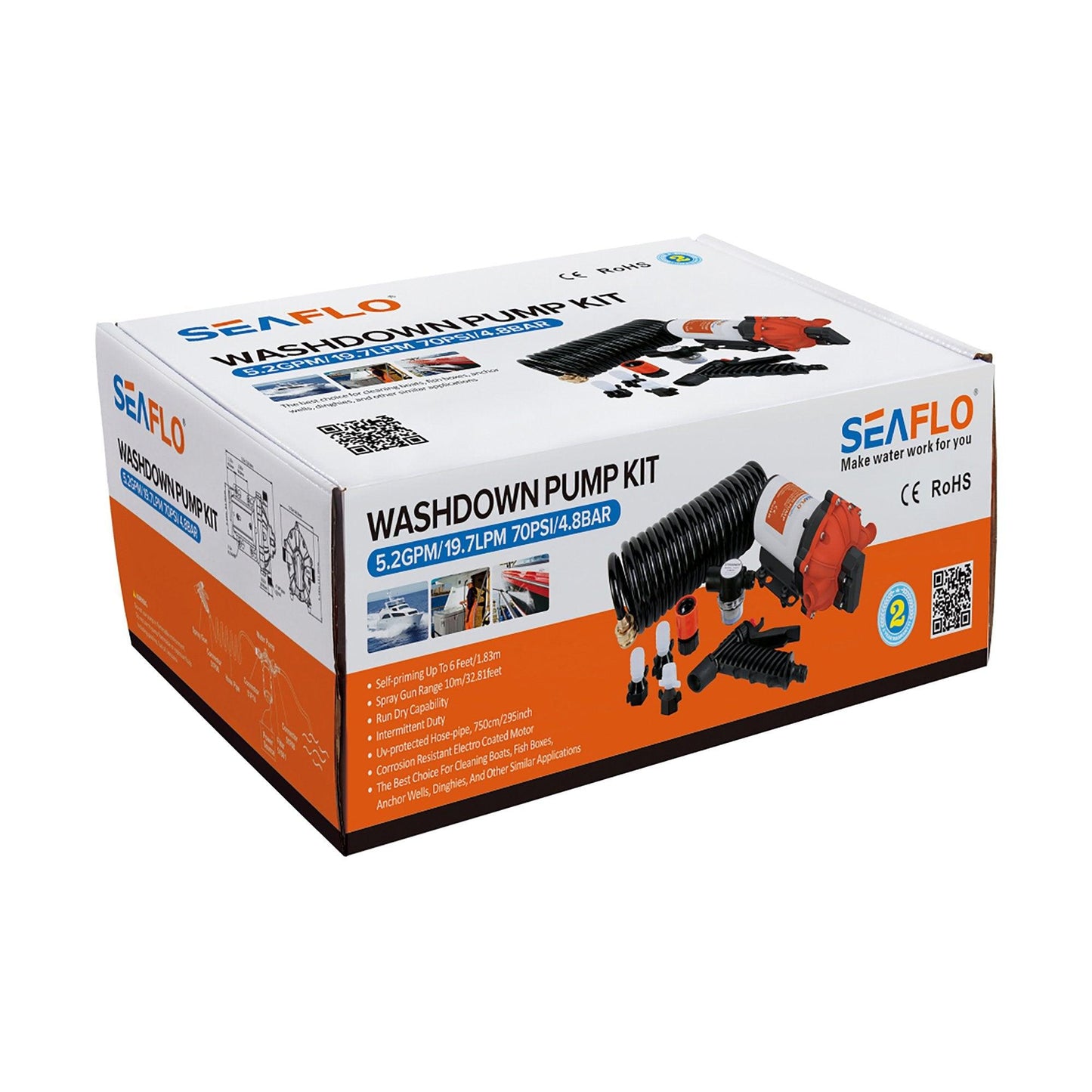 SEAFLO Washdown BARRUS 51 Series 12/24V Washdown Pum | 4Boats