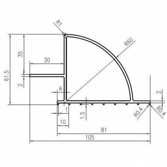 Photonic Universe Set 2 × 67 cm Aluminium Solar Brackets | 4Boats