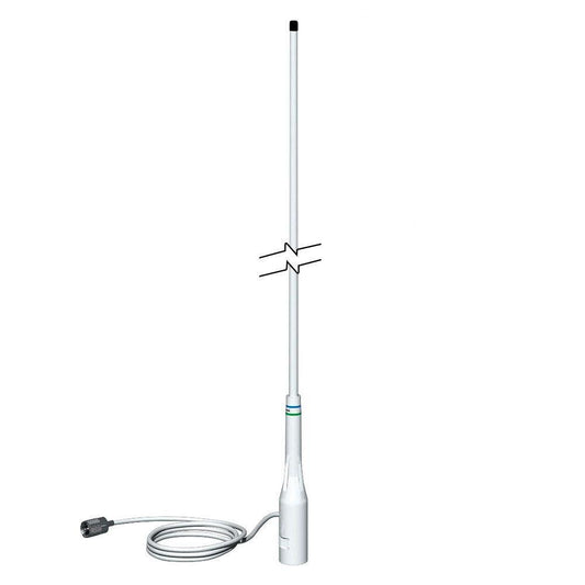 Shakespeare Fibreglass 4351 1 m AM | FM Antenna | White Gloss | 4Boats