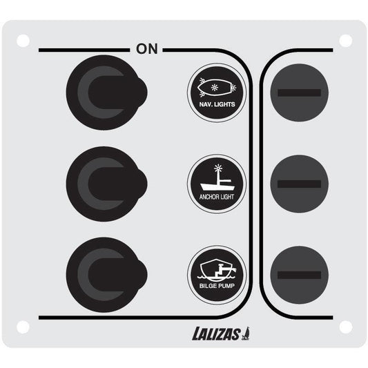 Switch Panel SP3 Economy - 3 Waterproof Switches Inox 12/24V | 4Boats