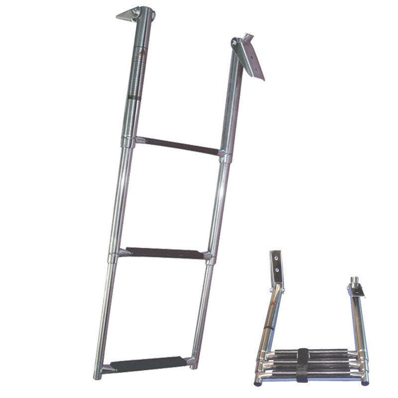 Telescopic Ladder 3-step Inox 316 330×860mm | 4Boats
