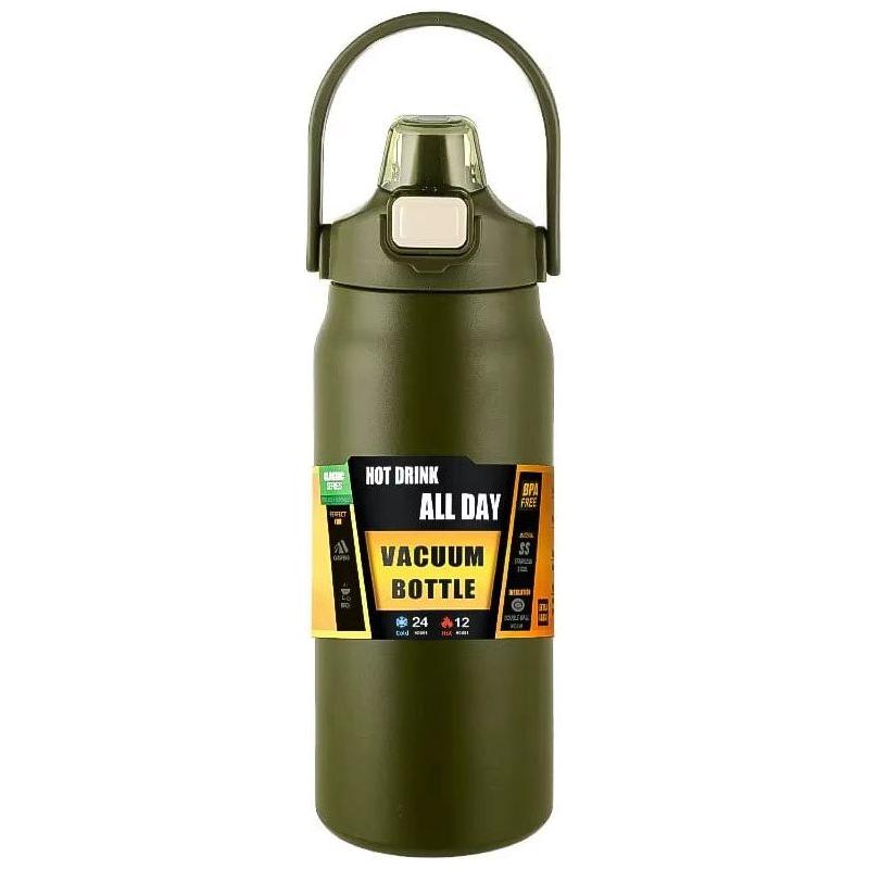 Outdoor Thermos Portable 304 Stainless Steel Thermal Mug Tumbler Vacuum Flasks Cold and Hot Sports Water Bottle with Straw