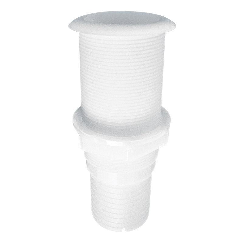 Thru-Hull Threaded 51 mm Through‑Hull Hose Barb, 122 mm, Whit | 4Boats