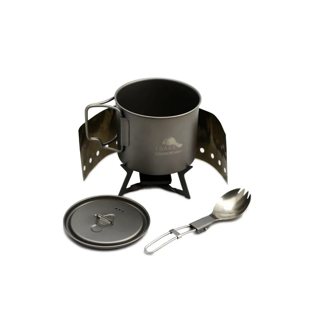 Toaks Titanium Solid Fuel Cook Set