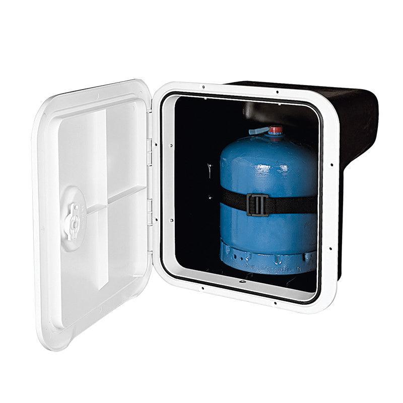 TOP LINE Gas Bottle Container 3kg White 370x390mm | 4Boats