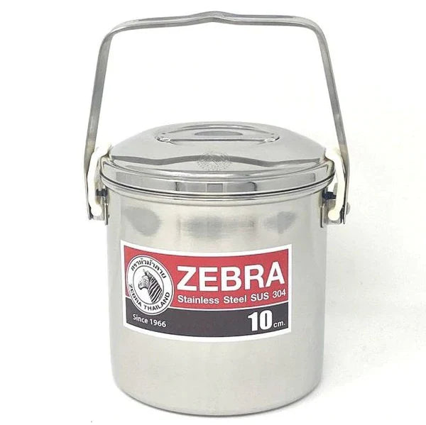 Zebra Stainless Steel Billy Can with handle (Various Sizes)