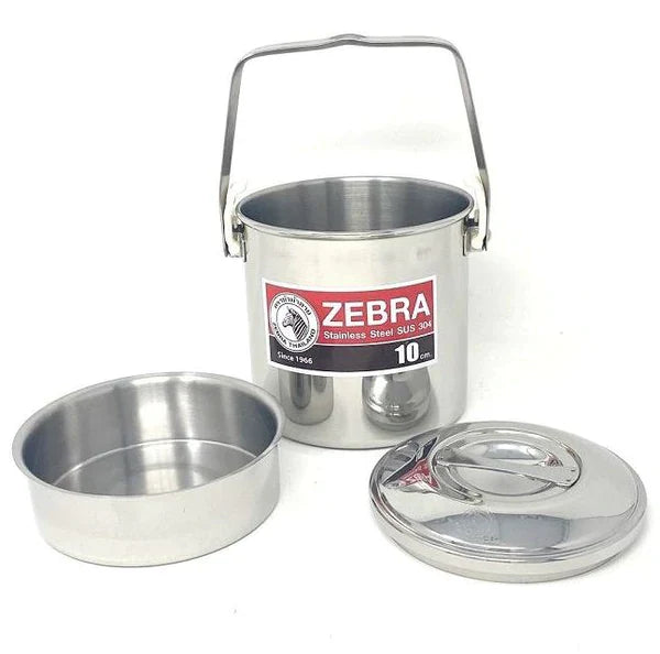 Zebra Stainless Steel Billy Can with handle (Various Sizes)