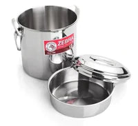 Zebra Stainless Steel Billy Can with handle (Various Sizes)