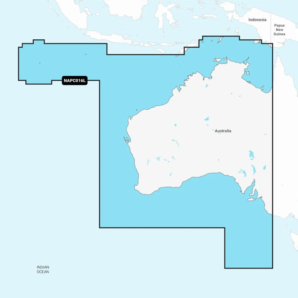 Navionics+ Chart: NAP016L - Australia, West & Central Inland & Coastal