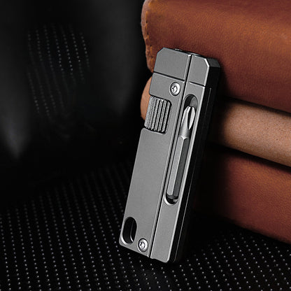 Titanium Alloy Screwdriver And Wrench Small EDC Multifunctional Tool Outdoor Portable Pocket Tool Gray New-1