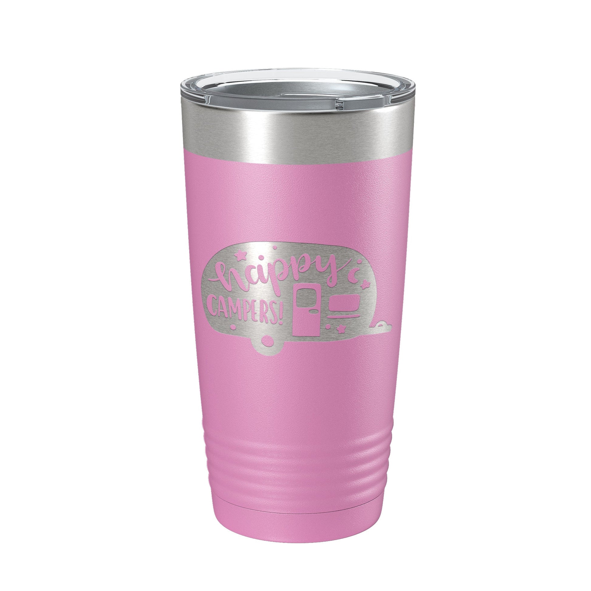 Happy Campers Tumbler RV Camping Travel Mug Gift Insulated Laser Engraved Coffee Cup Tent Outdoors 20 oz-14