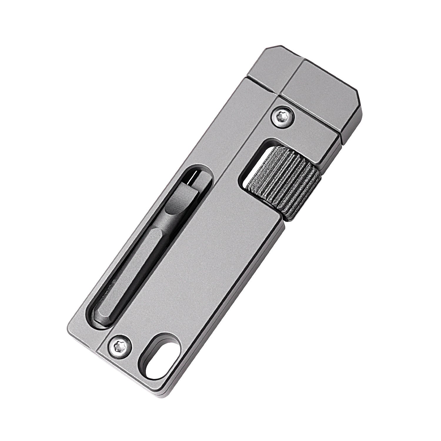 Titanium Alloy Screwdriver And Wrench Small EDC Multifunctional Tool Outdoor Portable Pocket Tool Gray New-4