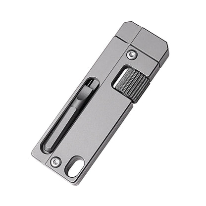 Titanium Alloy Screwdriver And Wrench Small EDC Multifunctional Tool Outdoor Portable Pocket Tool Gray New-4
