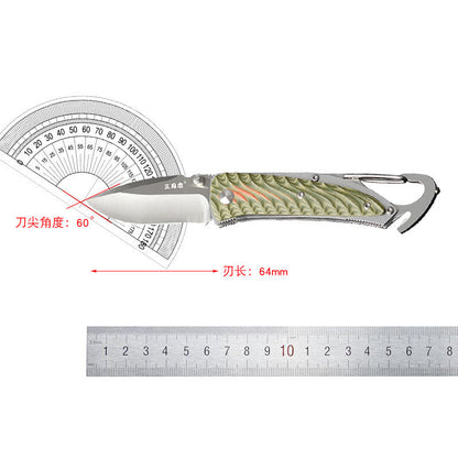 Premium Portable Outdoor Folding Knife with 12C27 Stainless Steel Blade and G10 Handle | Durable, Lightweight, and Versatile EDC Survival Tool-3