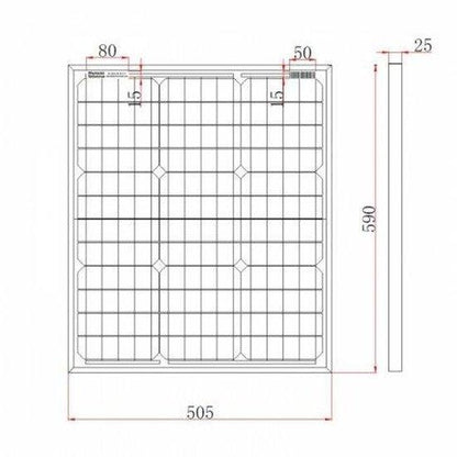 100W (2×50W) 12V Monocrystalline Solar Kit | 4Boats