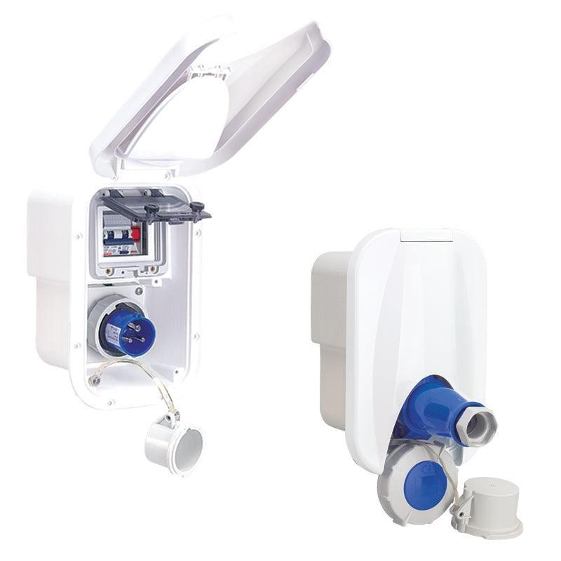 Electric Power Shore Power Centre Case 16 A / 230 V White | 4Boats