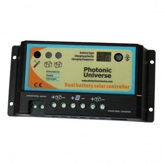 10A Dual Battery PWM Solar Charge Controller 12/24V | 4Boats