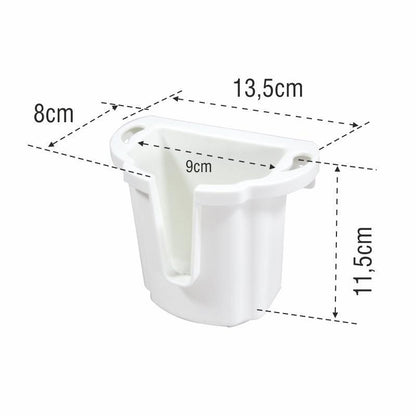 Store-All VHF Case — White 13.5×8×11.5cm | 4Boats