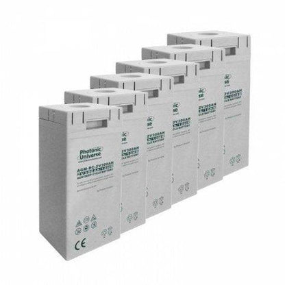 12V 300Ah AGM Deep Cycle Battery Bank (6×2V) | 4Boats