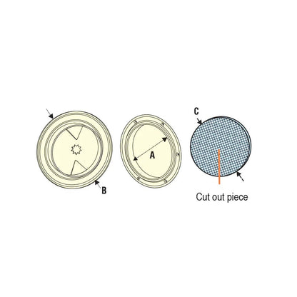 Inspection Hatch Ø125mm Black – ISO-certified access hatch | 4Boats