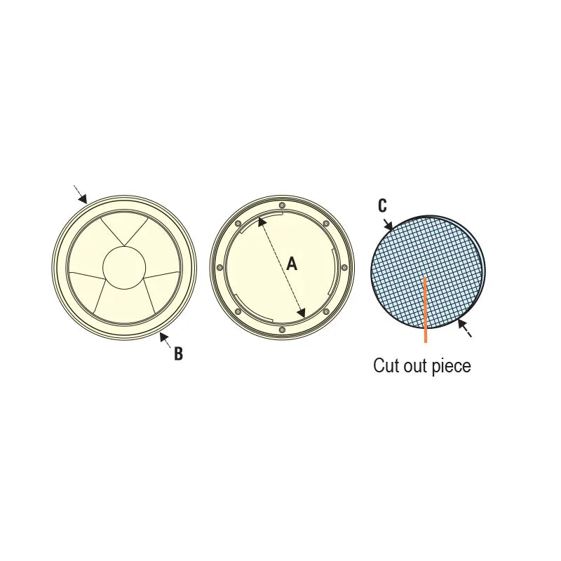 Inspection Hatch Black Internal Ø104mm Access Cover | 4Boats