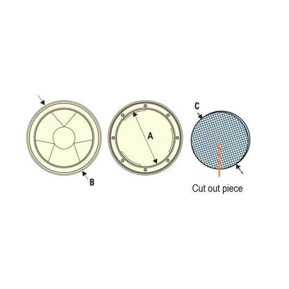 Inspection Hatch Black Internal Ø104mm Access Cover | 4Boats